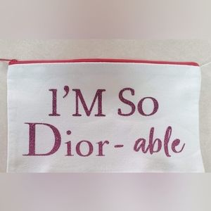 Iron on Vinyl Make Up Bag